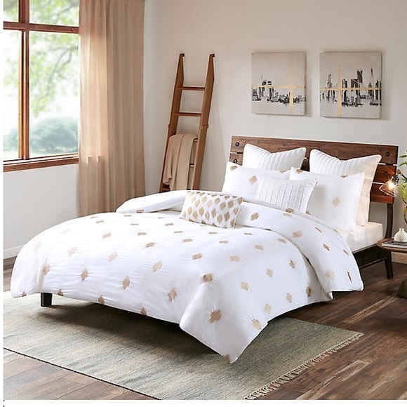 NWOT Ink + Ivy Duvet Cover Stella Dot Queen - Picture 2 of 11